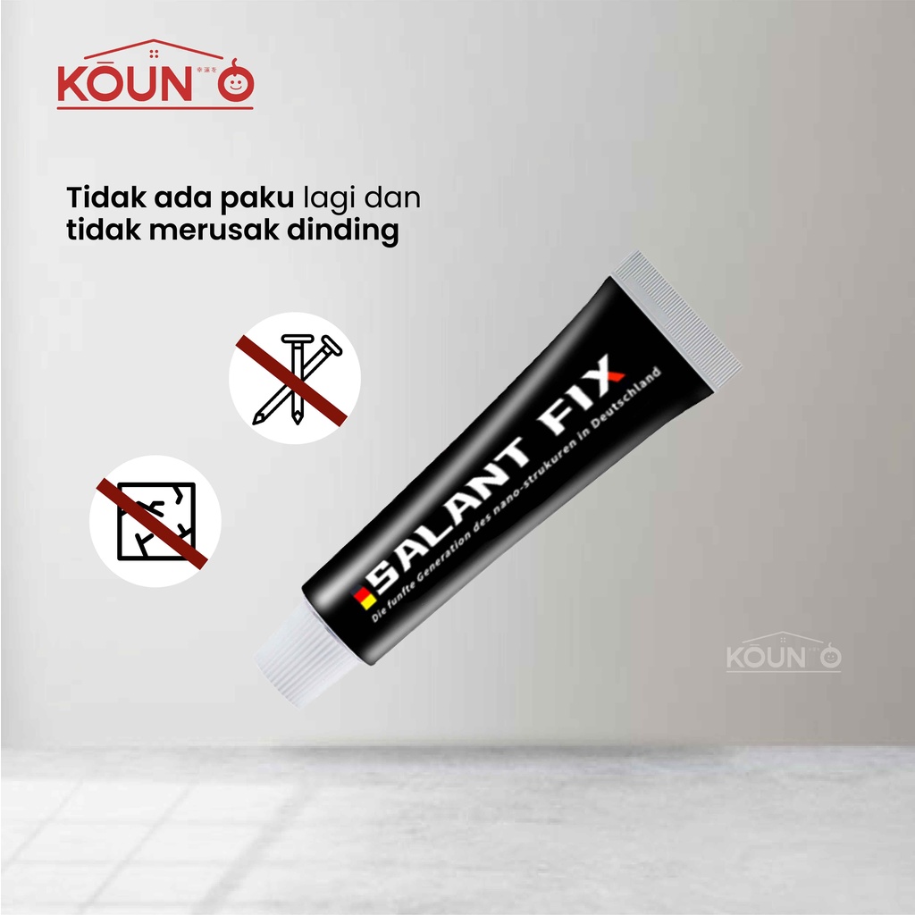 Lem Serbaguna Super Kuat Lem Dinding Kuat Anti-bor Cepat Kering SEALANTFIX 40g Untuk Dinding Kaca Kayu Ubin Keramik Besi Serbaguna Multifungsi