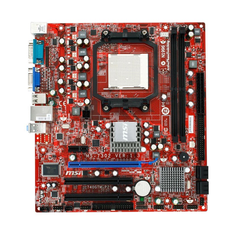 PREORDER MSI 740GTM-P21 Socket AM2/AM2+/AM3 AMD 740G Desktop PC Motherboard DDR2 8GB Phenom II/Athlo