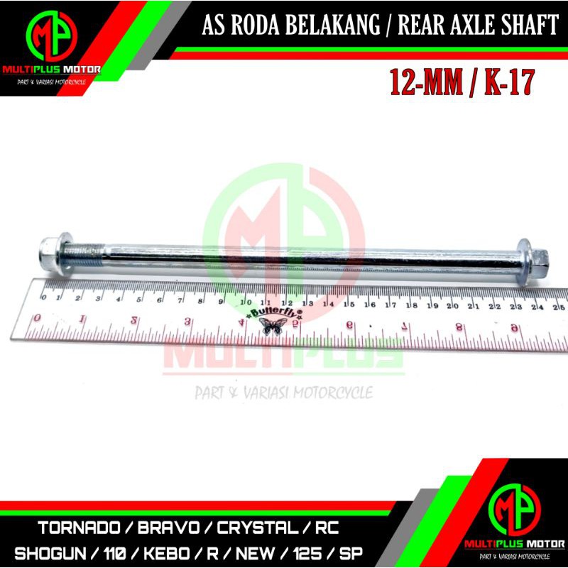 As roda belakang As tromol belakang Rear axle shaft SHOGUN,SHOGUN KEBO,SHOGUN 110,SHOGUN R,NEW