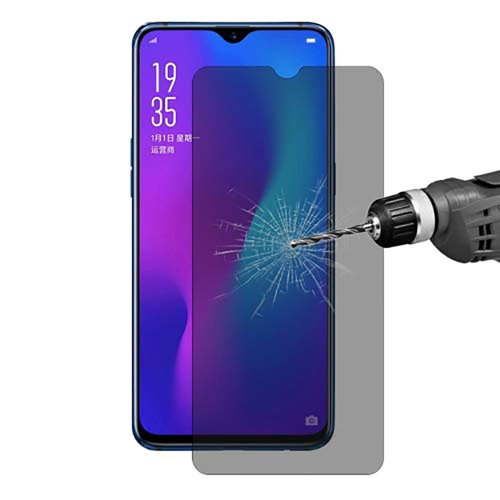 TEMPERED GLASS SPY OPPO A5S ( AX5S ) - ANTI GORES PRIVACY ANTI SPY SCREEN COVER