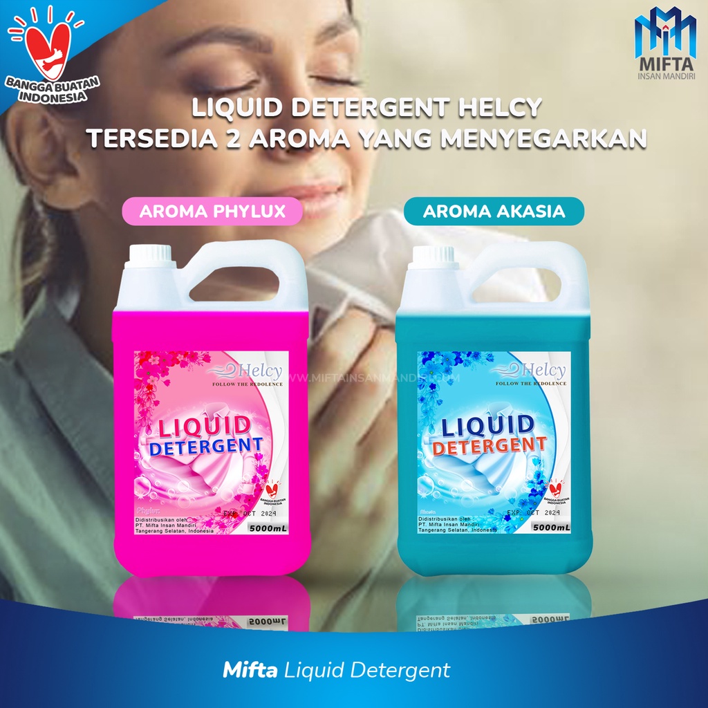 LIQUID DETERGEN 1L / DETERGEN CAIR HELCY 1 LITER / SABUN CUCI CAIR