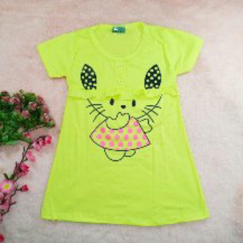 Ss#1016 Dress Anak Size 1-2tahun / Daster Anak / Baju Anak Lucu / Pakaian Anak Perempuan