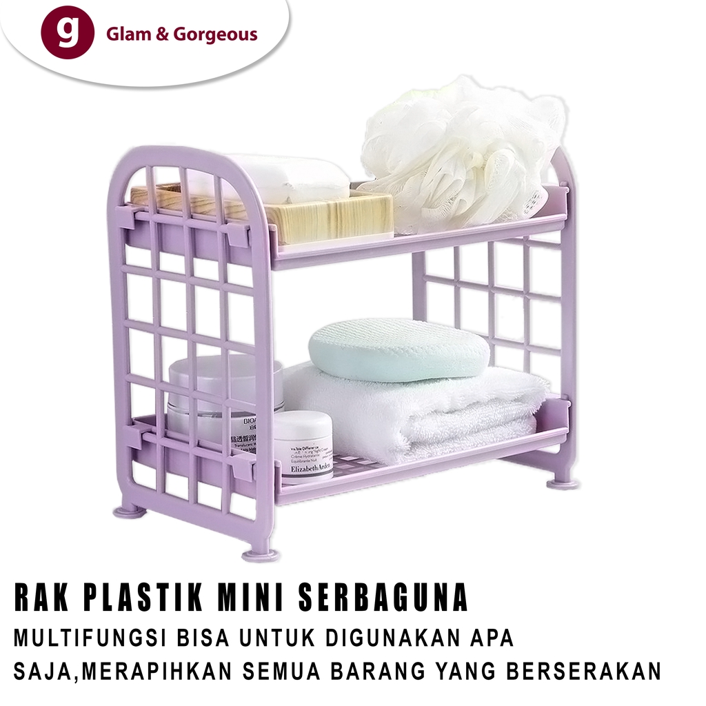 Rak Plastik Mini Serbaguna 2 Susun RT011