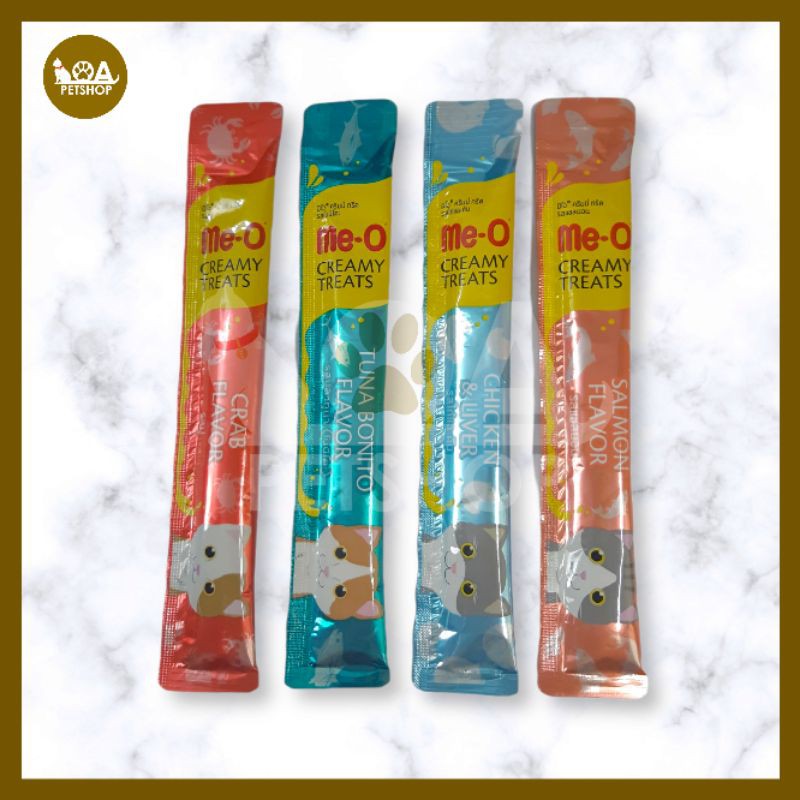 Me-O Creamy Treats Ecer 15 Gram / Meo Treats / Cat Treats / Snack Kucing