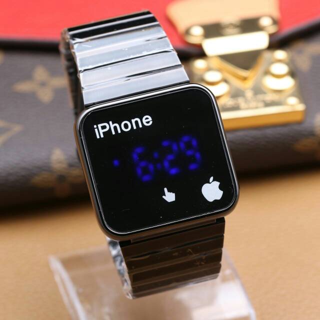JAM TANGAN CEWEK/COWOK IPHONE KW SUPER RANTAI TERBARU ELEGANT HARGA BERSAHABAT..
