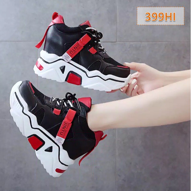 Sepatu Sneakers Wanita Hi Jinto - 399 Sol Hak Dalam 8 Cm