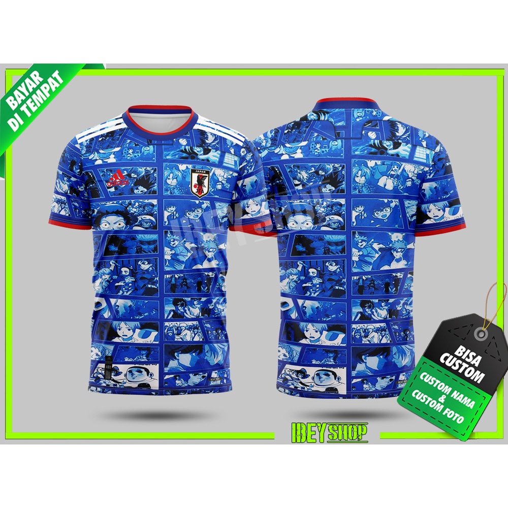 Jersey Jepang Home 2022 Anime Edition Piala Dunia 2022  FREE NICKNAME