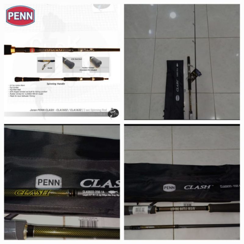 Rod jig Penn Clash 632 PE 1-3 spinning