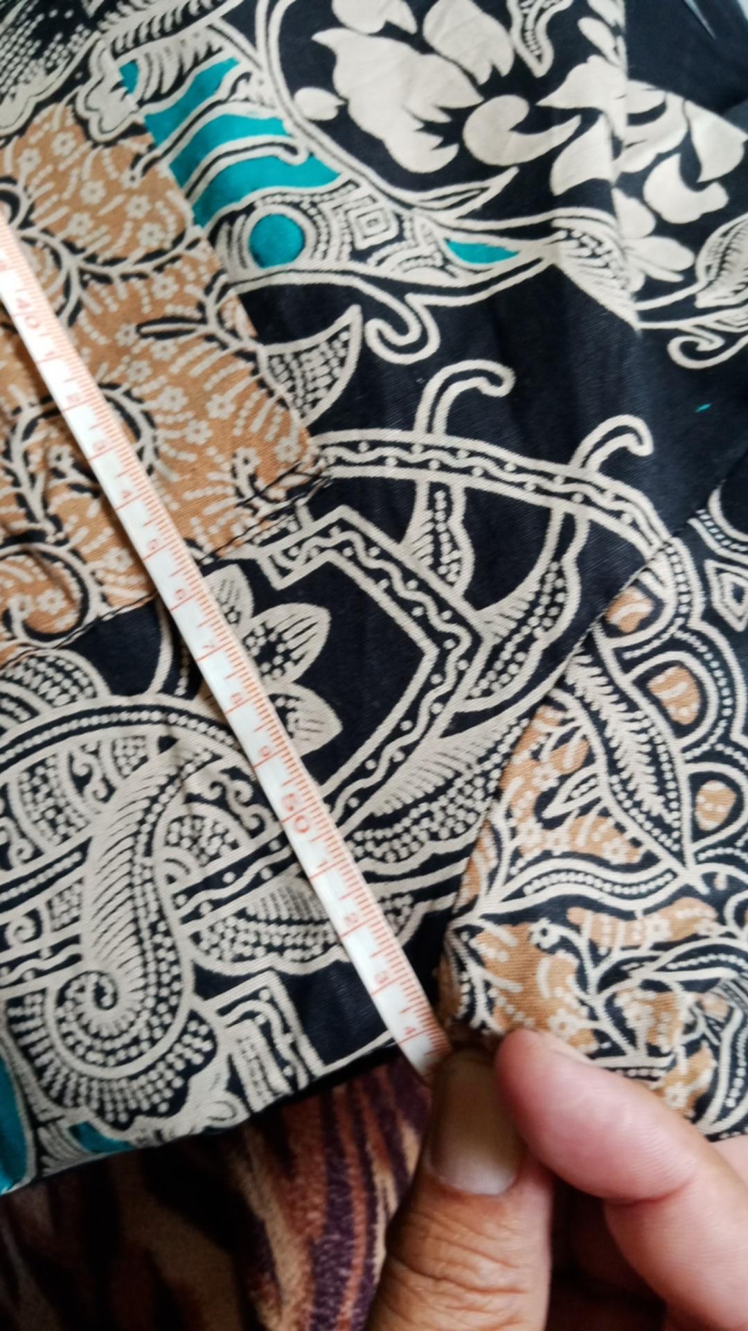 022 Zahira Batik Hrb026 Kenongo Hem Kemeja Batik Pria Lengan Pendek  Katun Primis Halus M L Xl