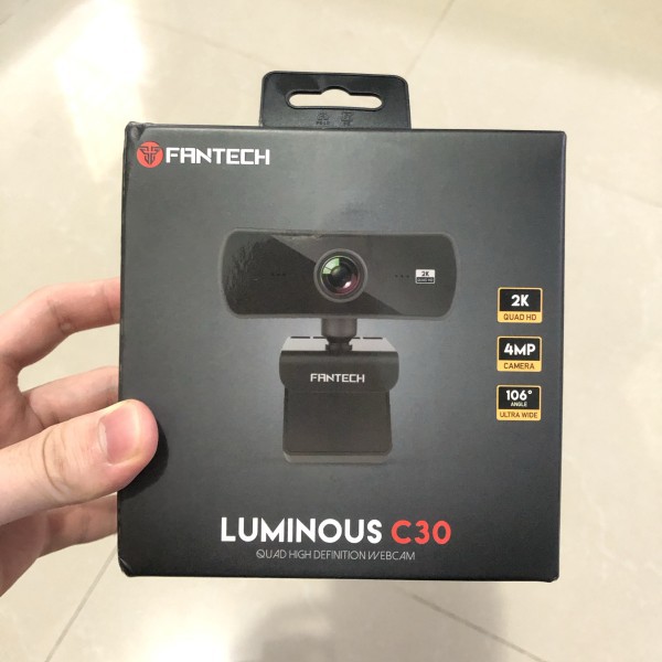 PC CAMERA 4MEGAPIXEL HD1440 WEBCAME ZOOM 2K FANTECH LUMINOUS 30C