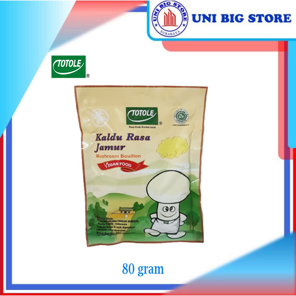 

Totole Kaldu Jamur Vegan Mushroom Seasoning Powder 80 gram
