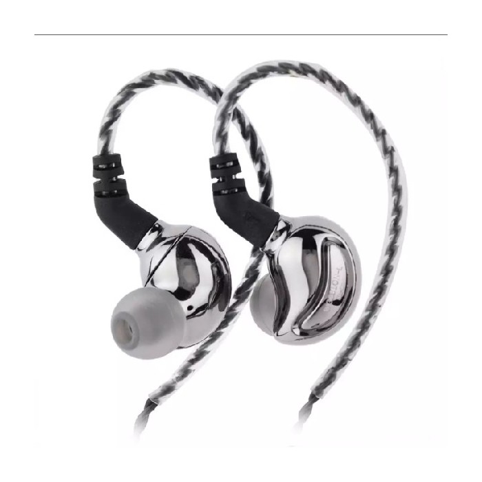 Jual BLON BL01  BL-01 Biology Fiber Diaphragm In Ear Earphone BL03 Tin T1 - Dark Silver Limited