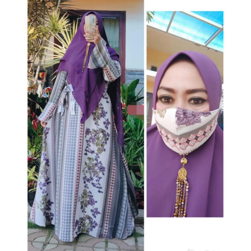 DRESS ULYA (HANYA GAMIS + MASKER)