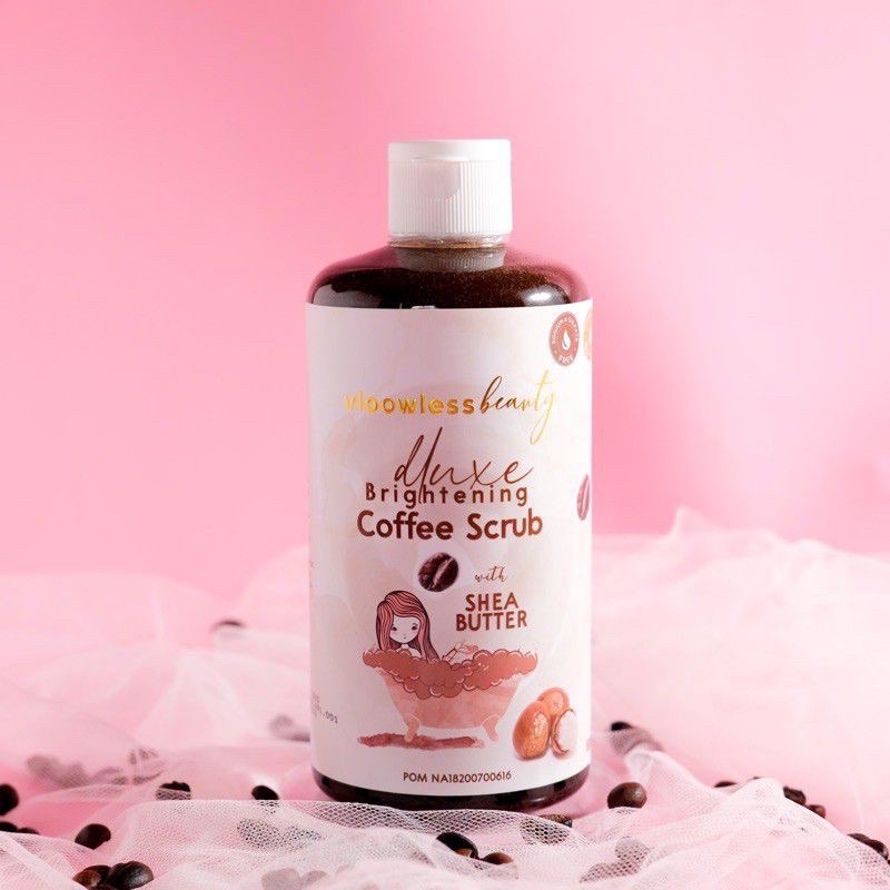vloowless brightening coffe scrub by mayliza body wash sabun badan