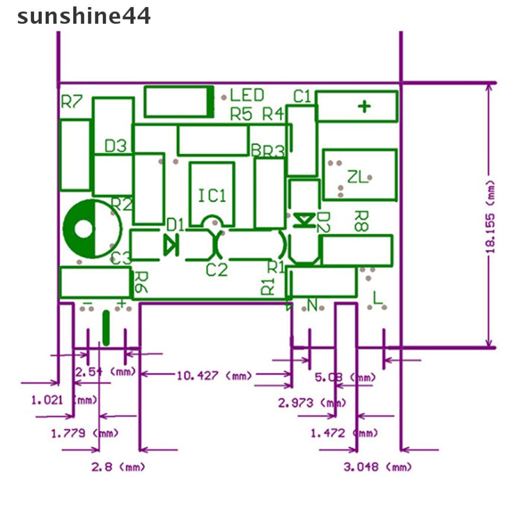 Modul Konverter Power Supply Saklar Isolated Ac-Dc 12v 300ma