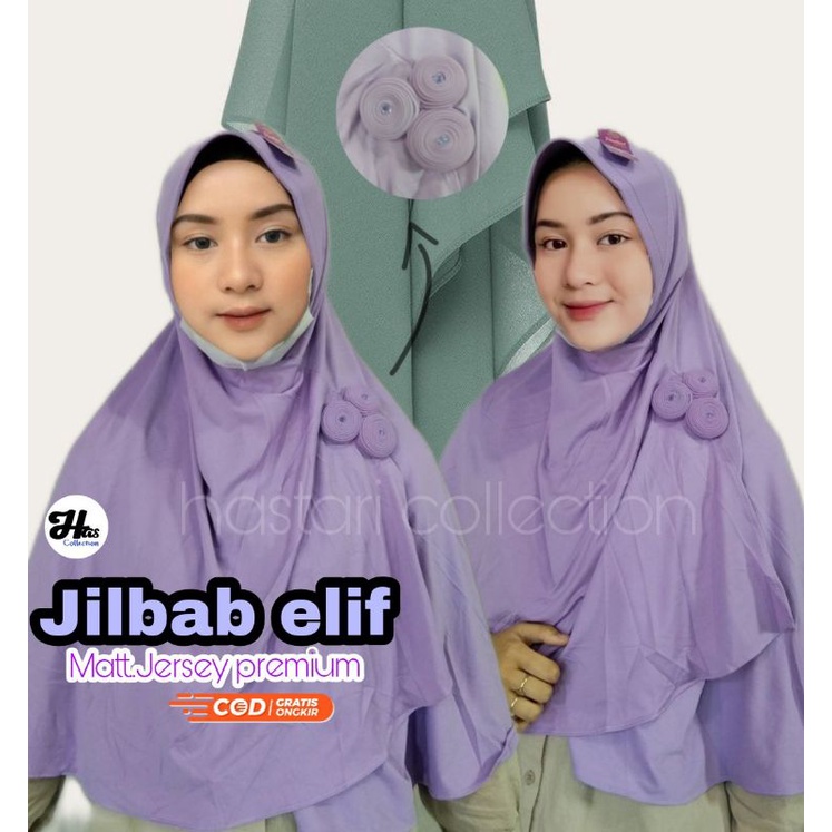 Jilbab KERUDUNG KHIMAR SAR'I ELIF L