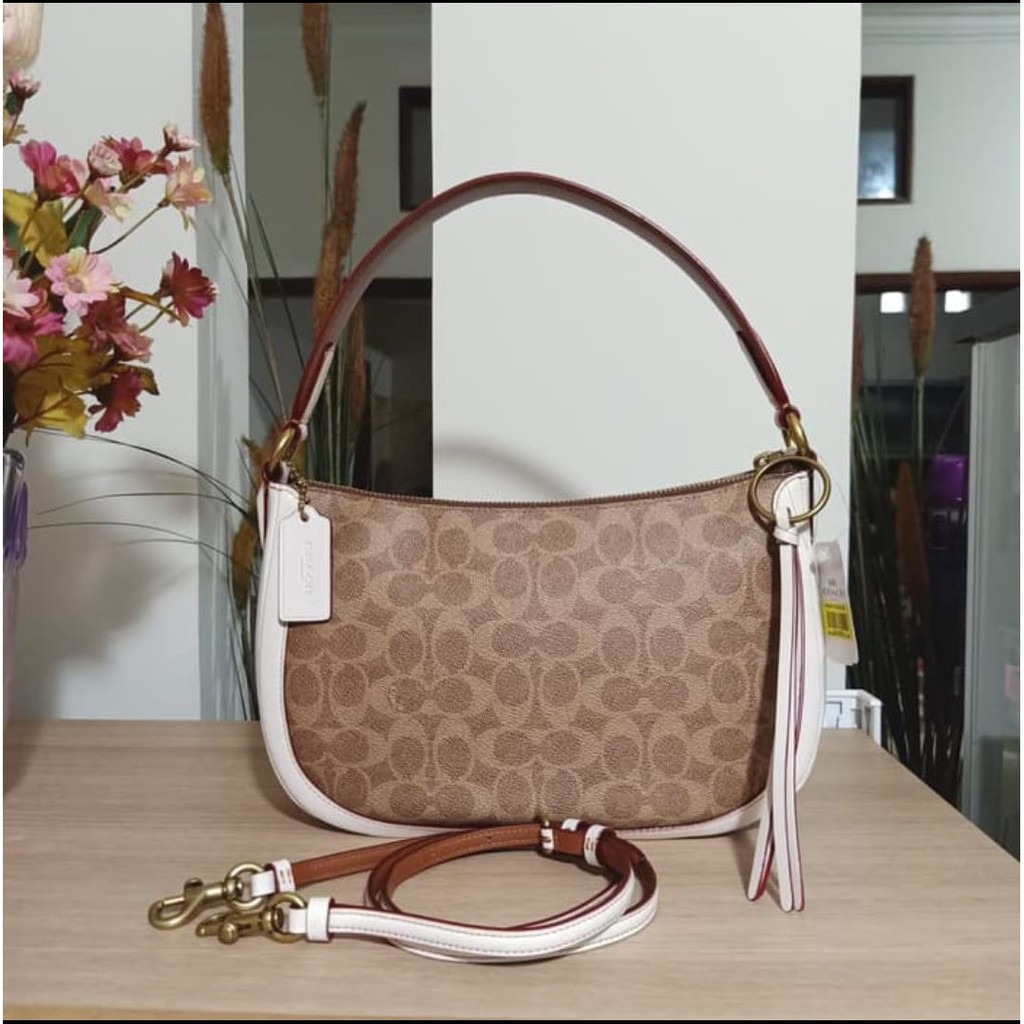 Tas Wanita Coach Retail 52577, Sutton Signature Crossbody Original USA