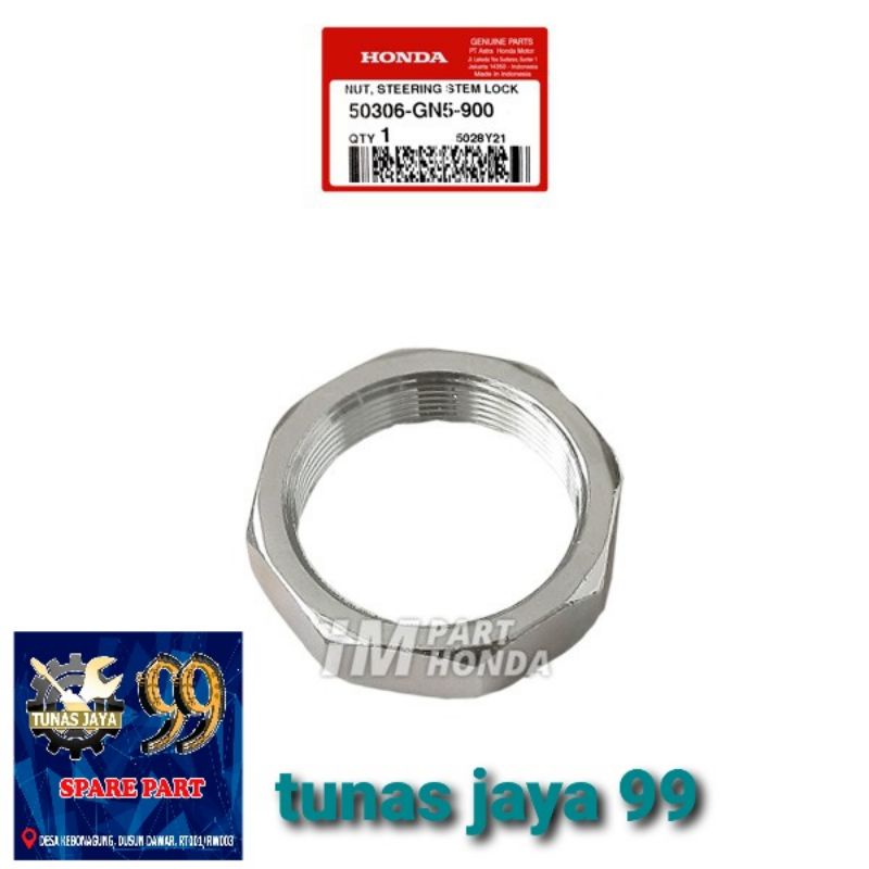 50306-GN5-900 Mur Segitiga Atas Mur Komstir Honda Bebek Cub Matic