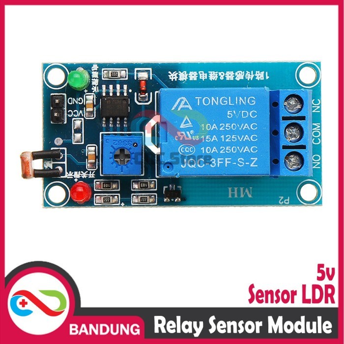 RELAY 5V LDR LAMPU OTOMATIS MODULE PHOTOSENSITIVE RESISTANCE LIGHT DETECTION