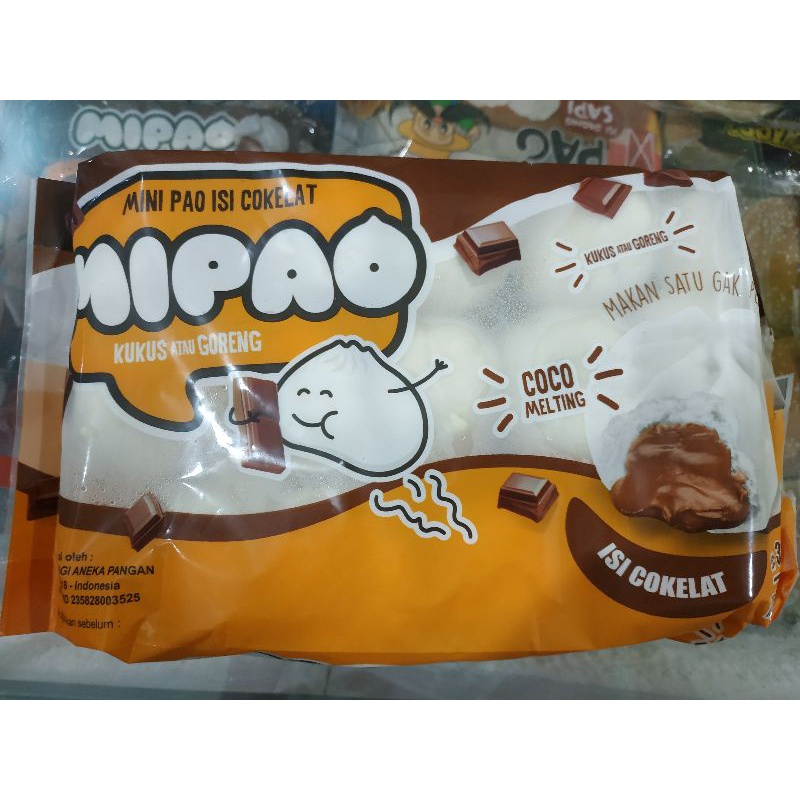 Minipao Mipao Coklat, Mipao Vanila, Mipao Pandan, Mipao Strawberry