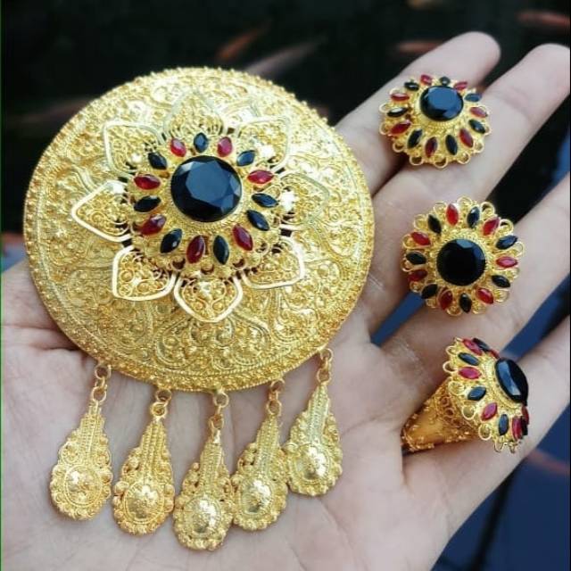 bros alpaka bali motif bulat