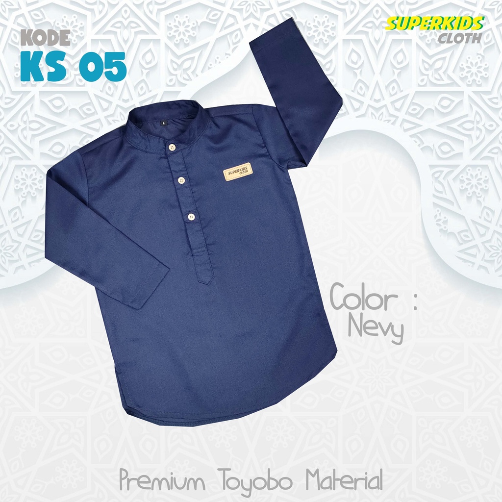 Koko Set Setelan Koko Kurta Anak Laki Laki Nevy 1 - 10 Tahun Superkidscloth