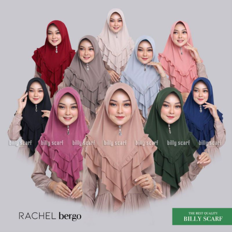 Hijab Khimar Bergo Instant Rachel Original Billy Scarf