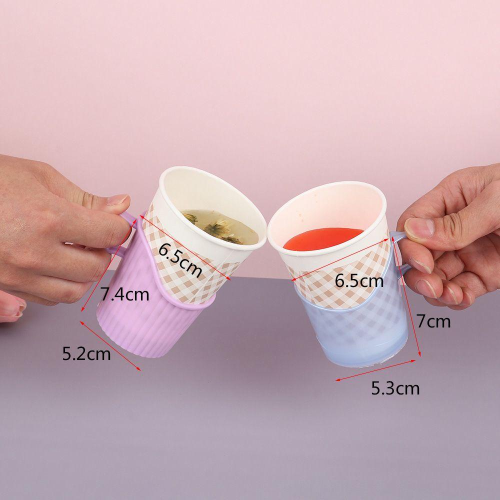 Preva 10Pcs Cup Holder Plastik Kreatif Rumah Mug Lengan