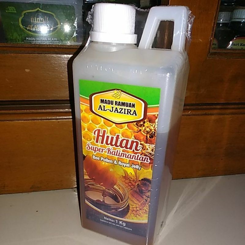

Madu Hutan Kalimantan 1kg plus Bee polen,Royal jelly