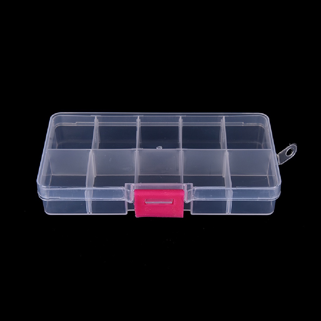 Sunshine Kotak Organizer Perhiasan / Manik-Manik 10 Slot Adjustable Bahan Plastik