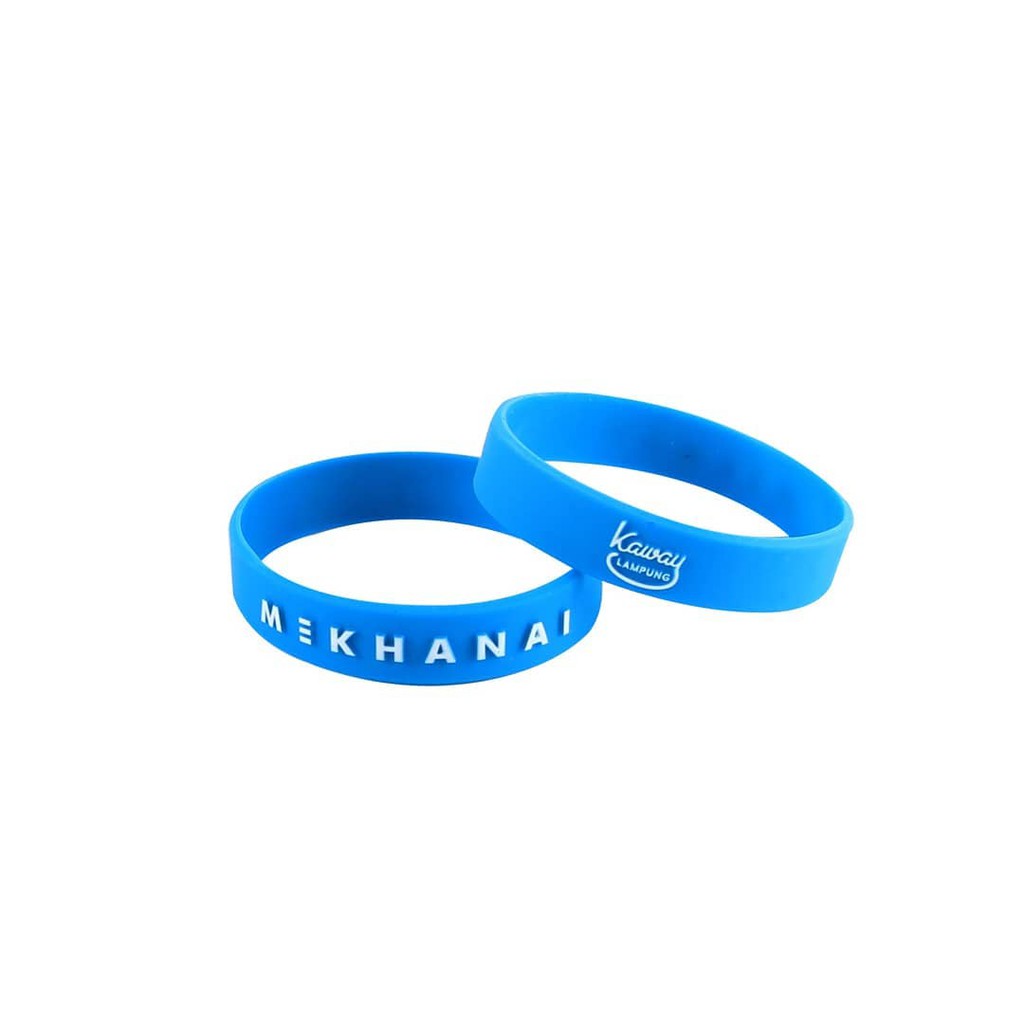 GELANG KARET RUBBER PRIA WANITA - KAWAY WB MEKHANAI BLUE 2