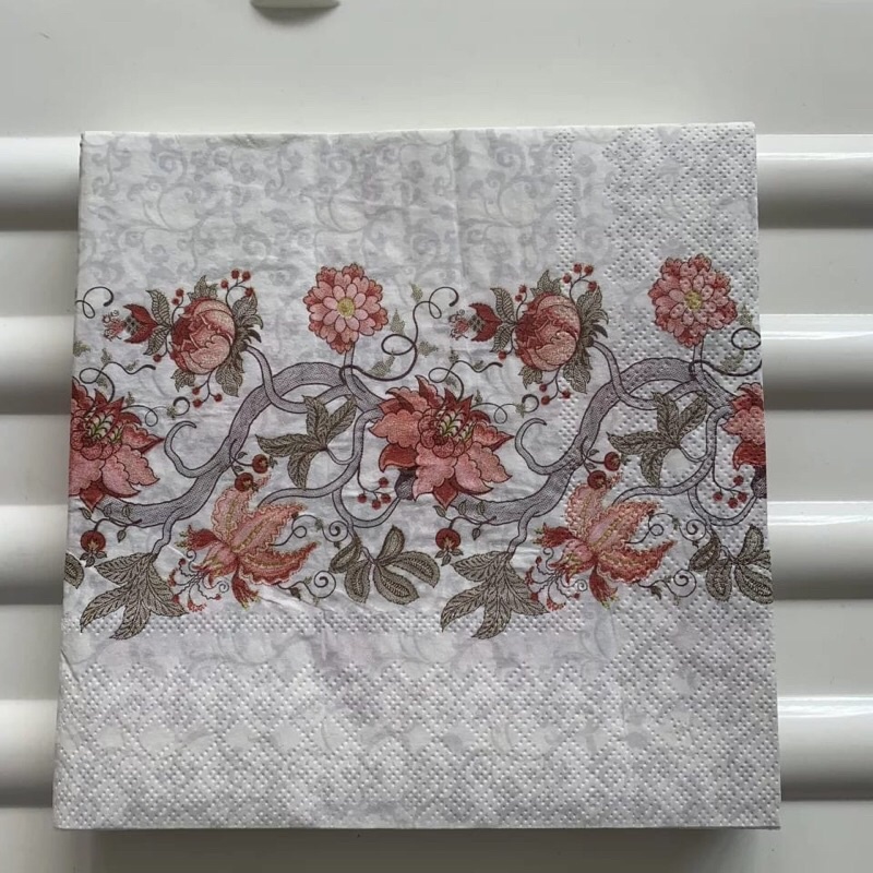 035. Decoupage napkins / Tisu decoupage bunga sulur