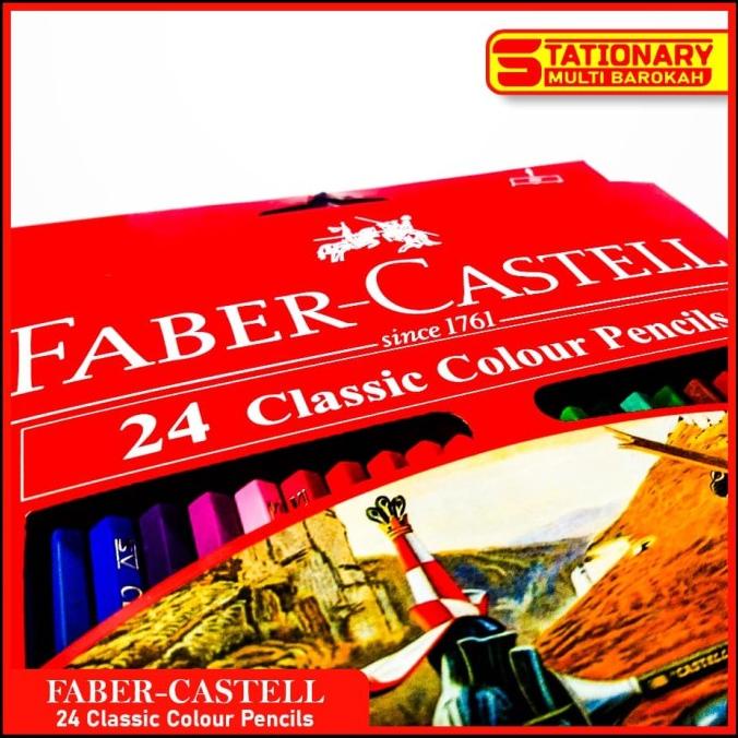 

Pensil Warna Faber Castell Classic Colour Pencil 24 Warna Terbaik Dikelasnya