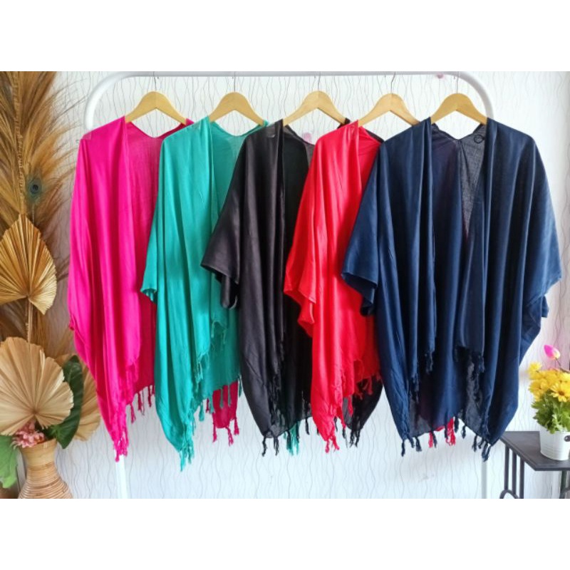 cardigan polos rayon bali