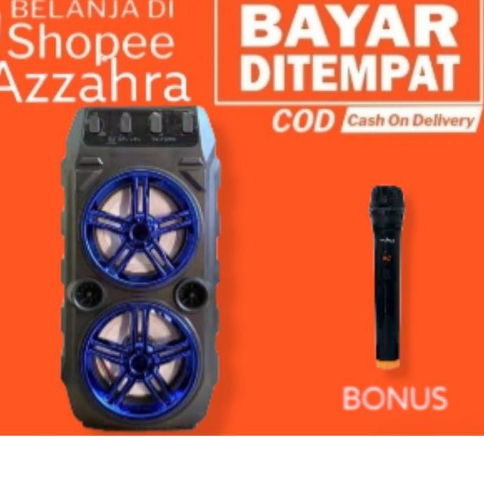 ♛ SPEAKER KARAOKE BLUETOOTH SX-Y2006 SX-2006 BONUS MIC MICROPHONE ➨