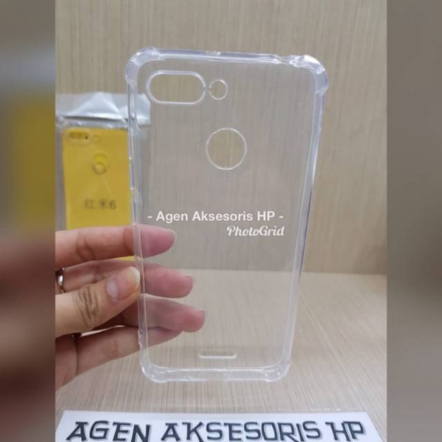 Anti Crack Redmi 6 FINGERPRINT 5.45&quot; Softcase Xiaomi Redmi 6 Anti Crack Jelly Case Tahan Benturan