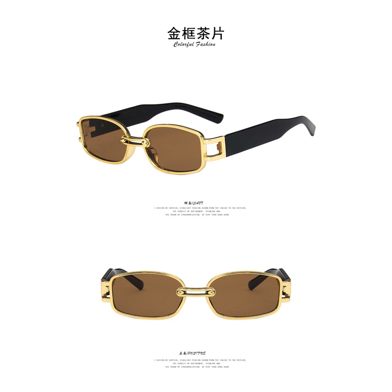 (YUZHU) COD Kacamata Hitam Korean Ulzzang Gaya Wanita Rectangle Shades Retro KACA MATA Sunglasses