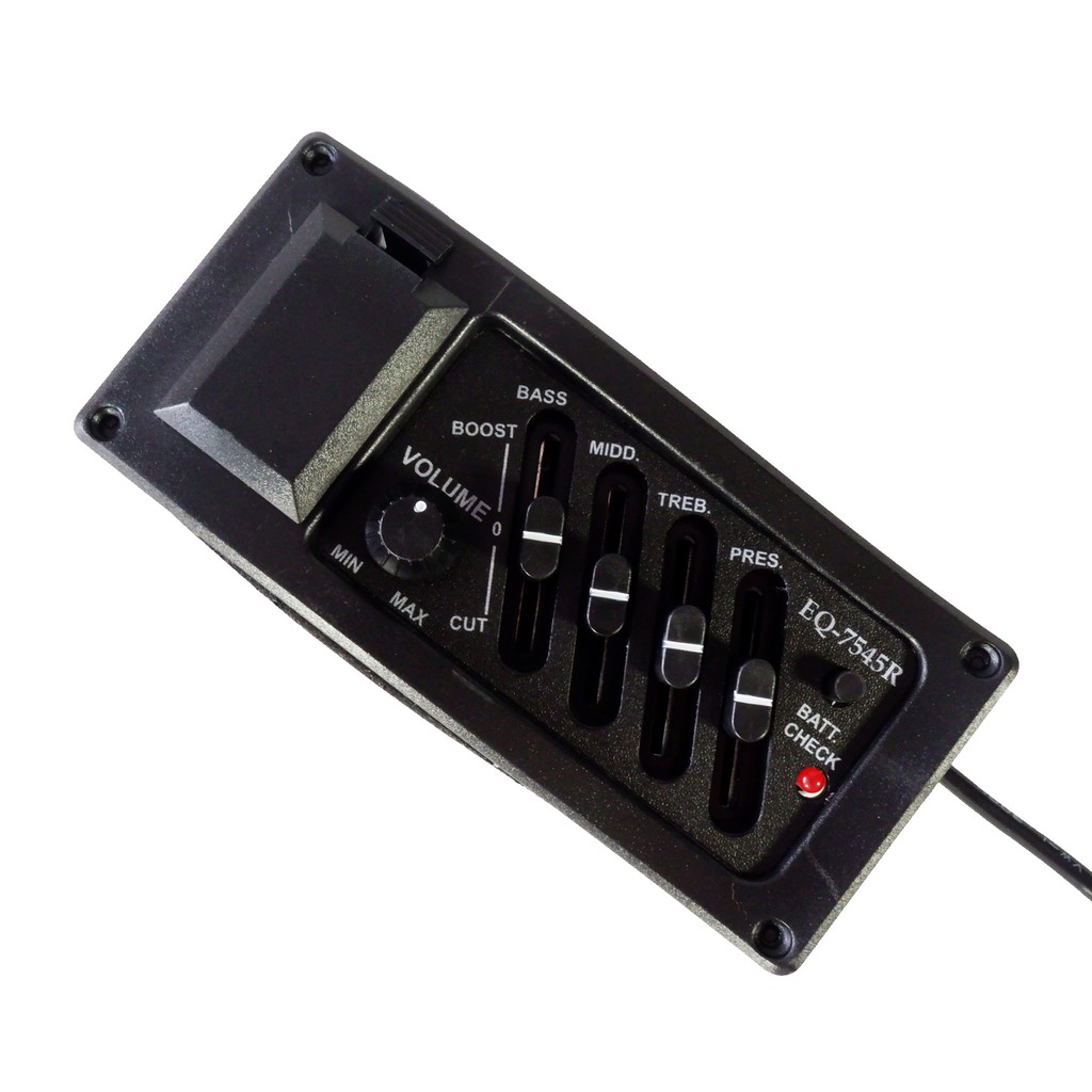 Preamp Gitar EQ Spul Pick Up Akustik Elektrik Guitar Equalizer EQ-7545R