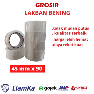 

Lakban liamka / Lakban Bening 45 MM X 90 YARD ( 1DUS )