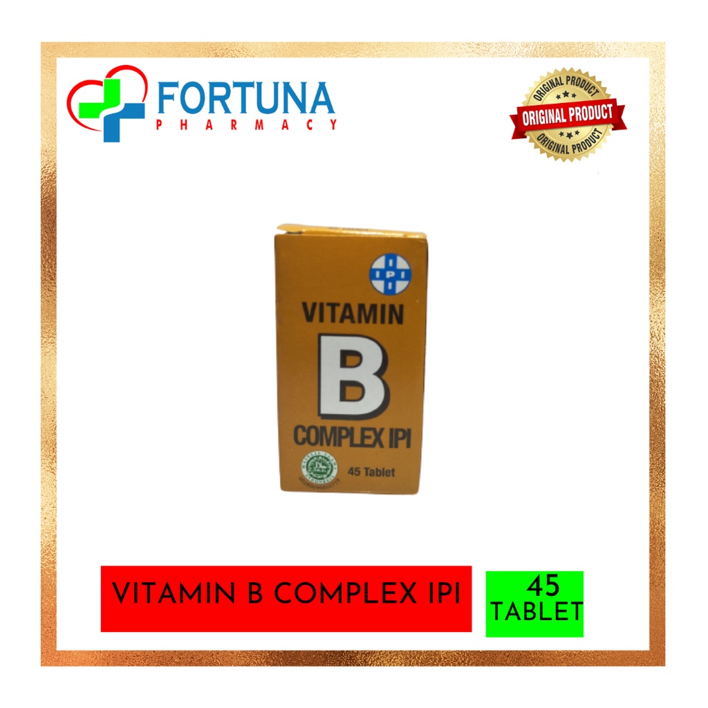 Jual VITAMIN B COMPLEX IPI 45 TABLET Shopee Indonesia