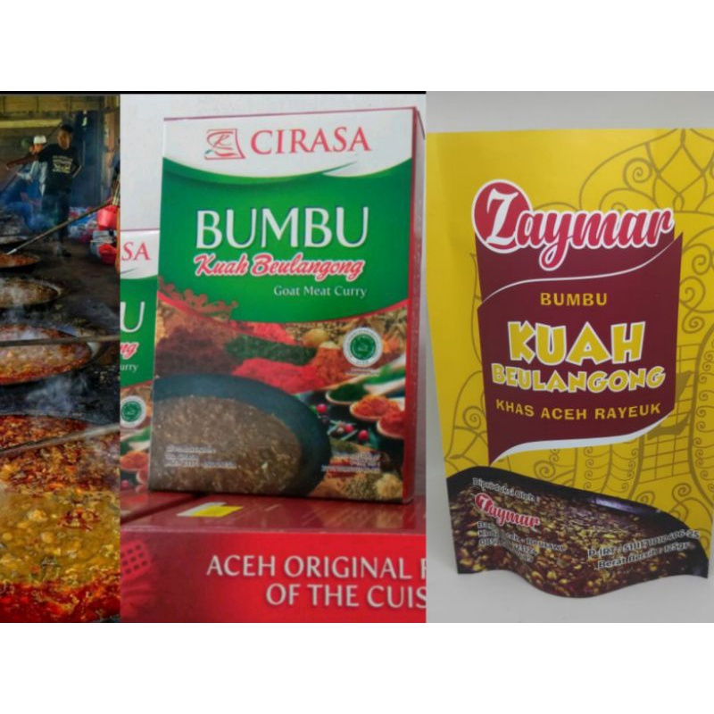 

Bumbu Kering Kuah Beulangong + Kelapa Gongseng 300 gr | Merk Cirasa atau Zaymar