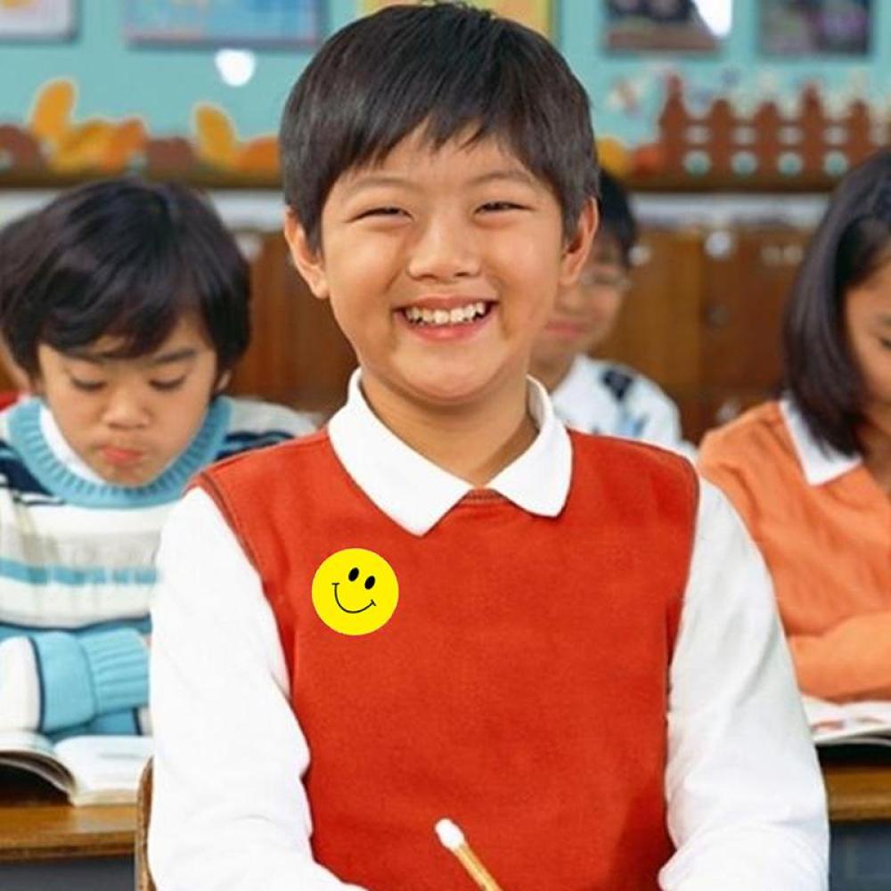 Timekey 540Pcs Stiker Penghargaan Anak Motif Smiley Face Untuk Guru Sekolah miss it A9K3