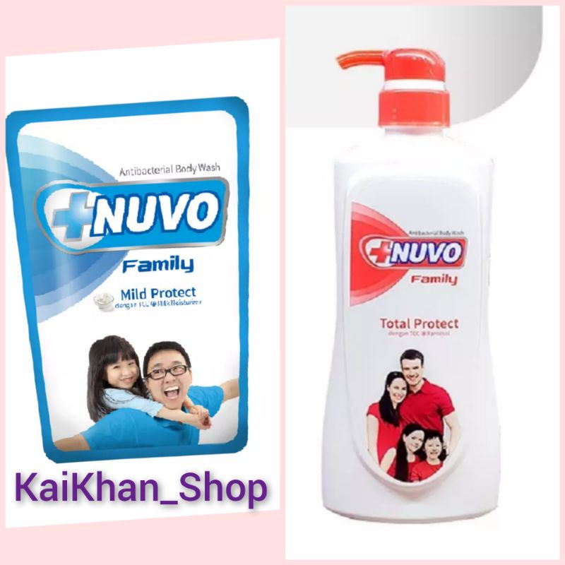 NUVO Family Body Wash Sabun Cair - [ 450ml / 600ml ]