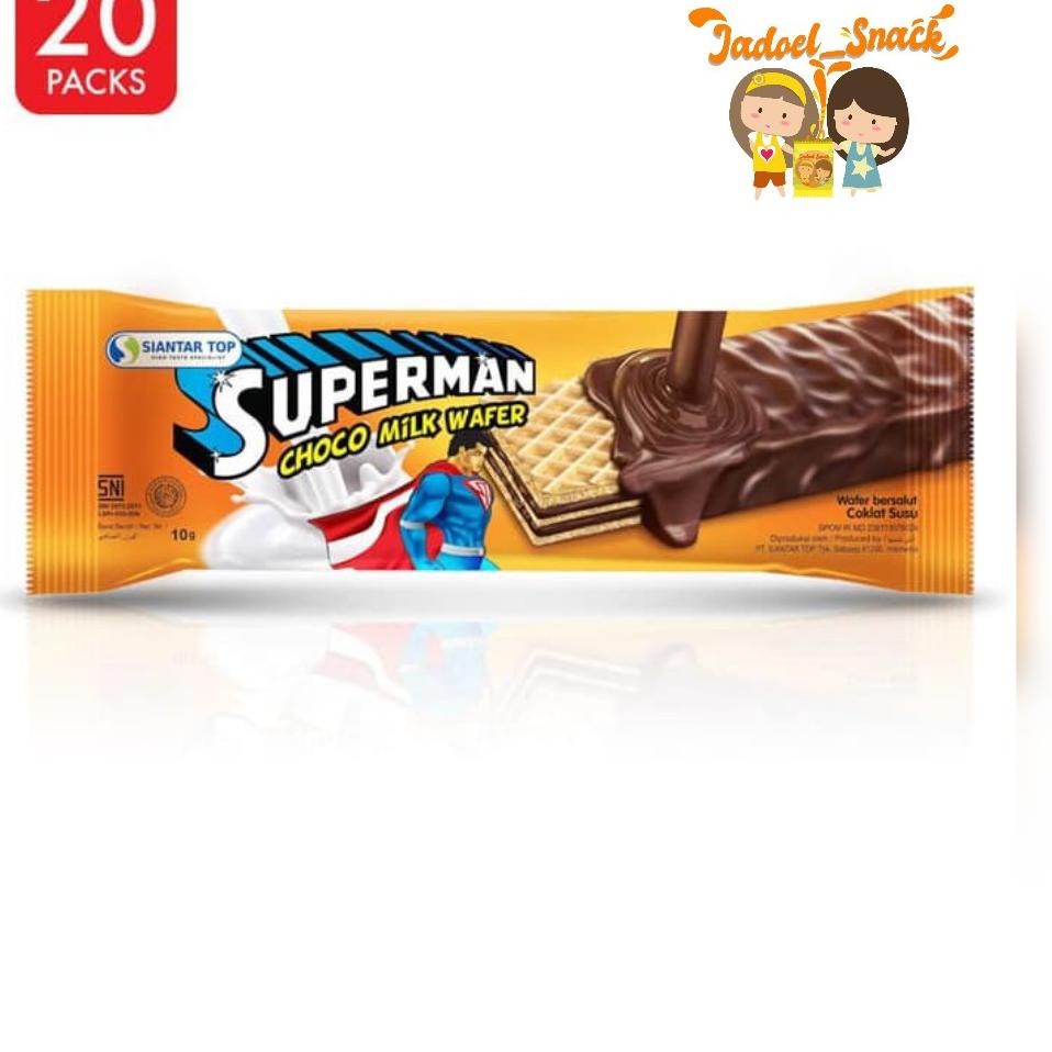 

[PRODUK YMAGH] Wafer Superman isi 20 Pcs x 9Gr JADUL by Jadoel Snack 7RL