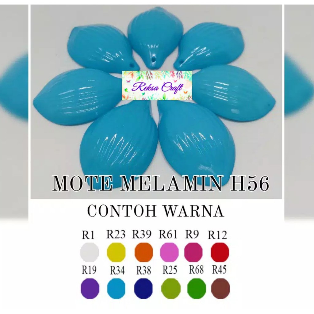 Mote Melamin H56 Kelopak Bunga Tulip Kecil Akrilik