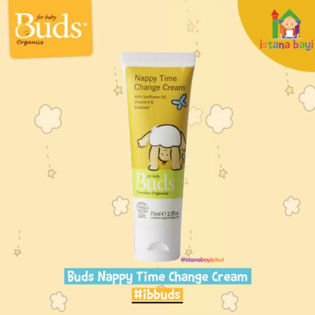 Buds Nappy Time Change cream 75 ml - Krim ruam Popok