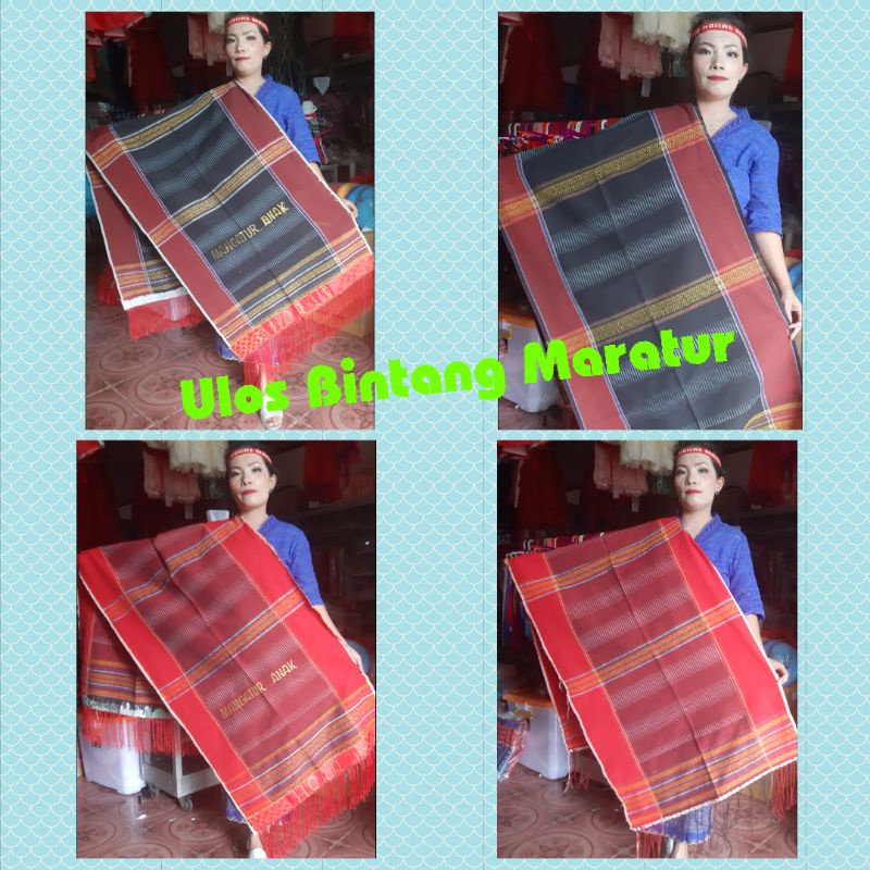 Ulos Bintang Maratur Bordir Tenunan Siantar