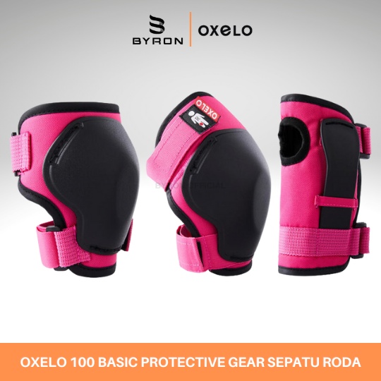 OXELO 100 Basic Dekker Pelindung 3-Bagian Anak Scooter Sepatu Roda Original