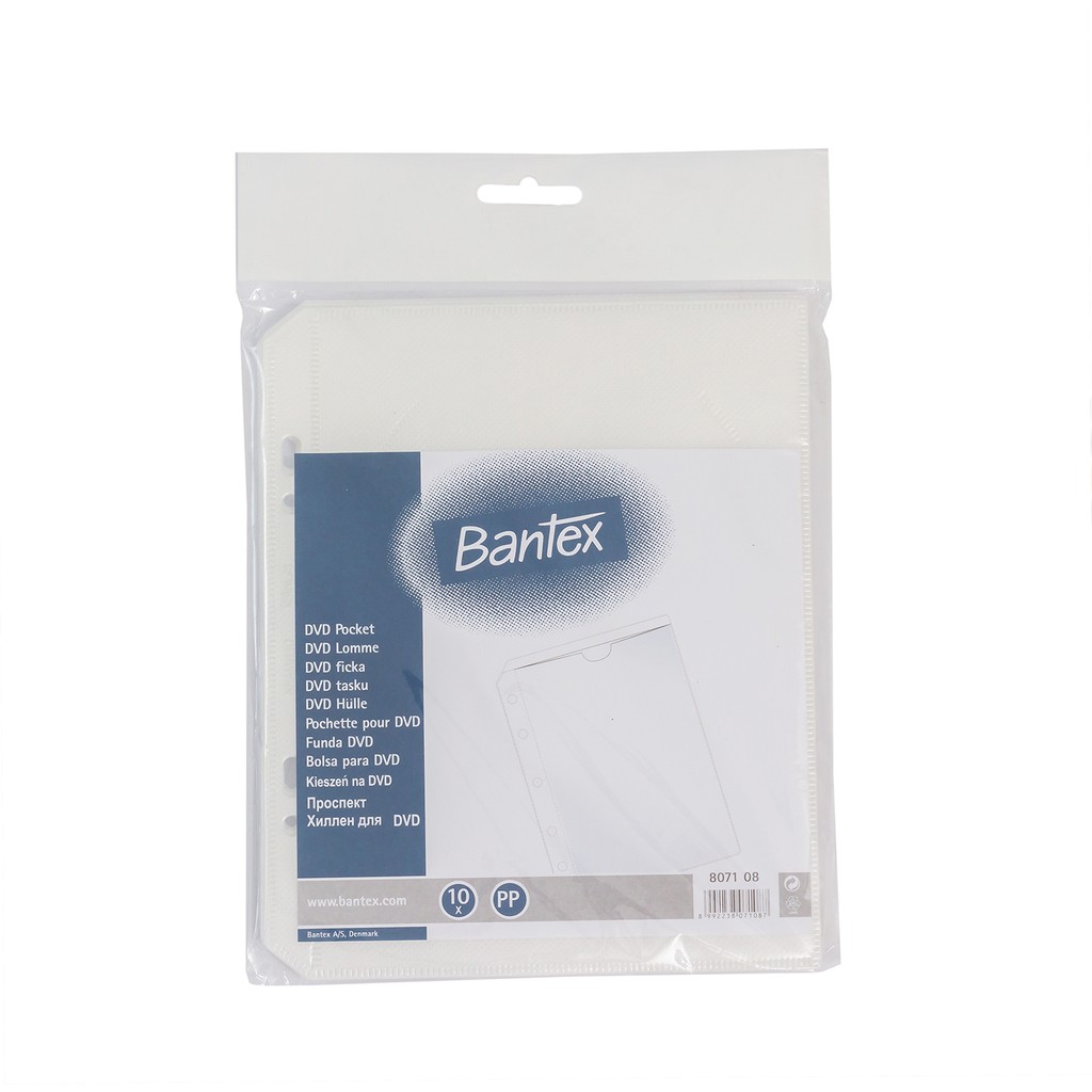 

Bantex DVD Pocket 10 Sheets 2 Holes 8071 08