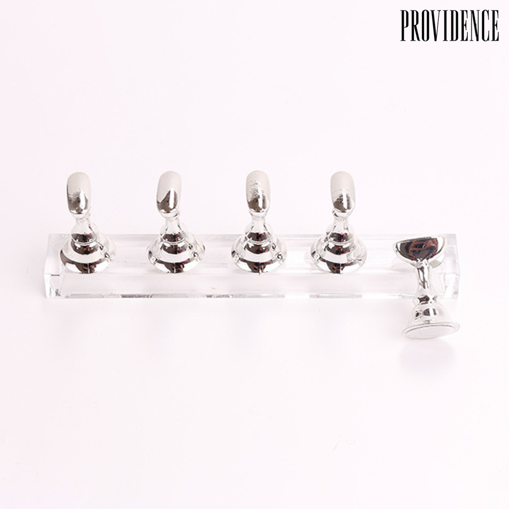 Providence Stand Display Kuku Palsu Magnetik Bahan Metal Untuk Latihan Nail Art